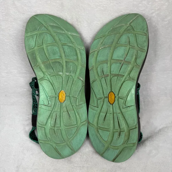 Chaco Z Cloud 2 Womens 9 Sandals Black Green Strappy Toe Loop Hiking J106636 - Image 10