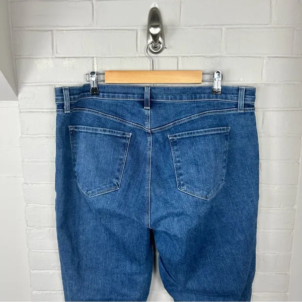 J Brand Alana High Rise Cropped Distressed Skinny Jeans Size 34 - Image 11