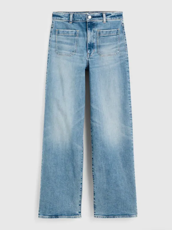 Madewell Curvy Petite Emmett Wide-Leg Jean | Size - Image 2