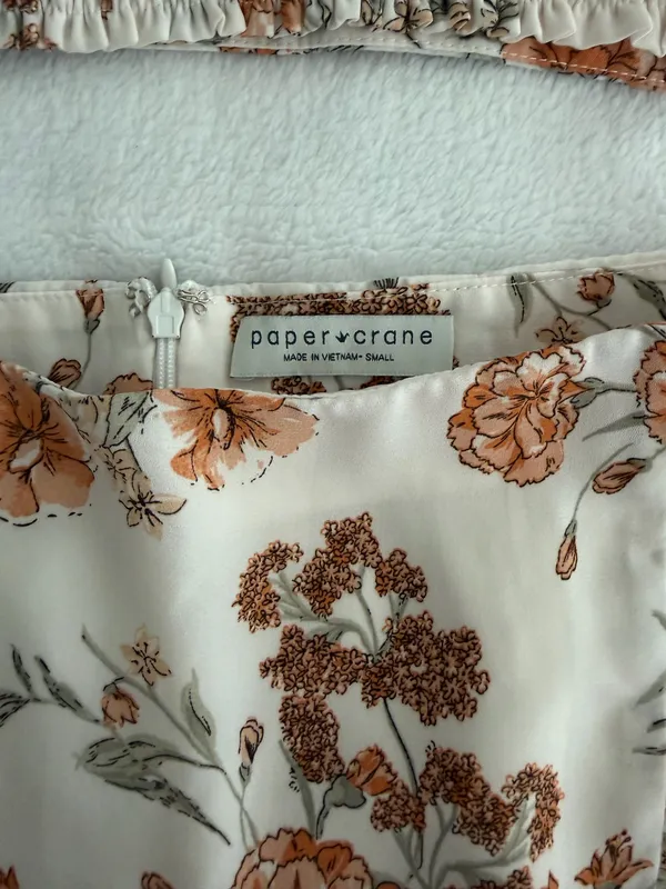 Paper Crane Two-Piece Floral Set - Image 3