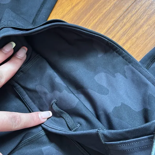 Lululemon Fast & Free Black Camo High Rise Legging - Image 3