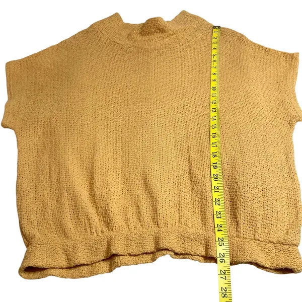 Free People Echo Beach Pullover Orange Cowl Neck Slouchy Sweater Size Medium EUC - Image 8