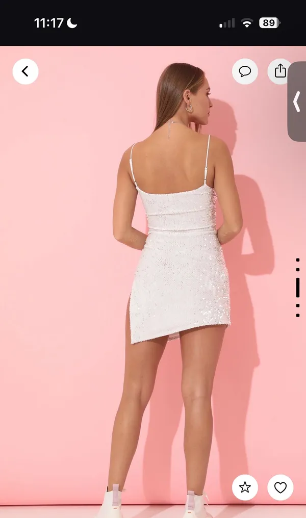 Lucy in the Sky White sequin dress - Image 4