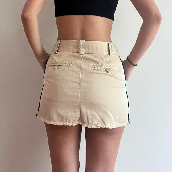 marc jacobs tan/teal khaki skirt size 2 - Image 3