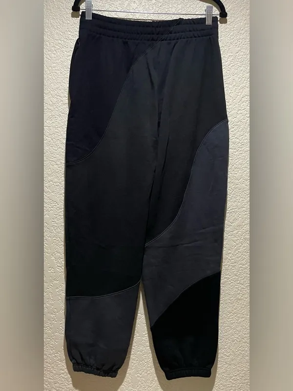 Alo NWOT Make Waves Sweatpants Vintage Black Tonal zipper pockets Size S - Image 6