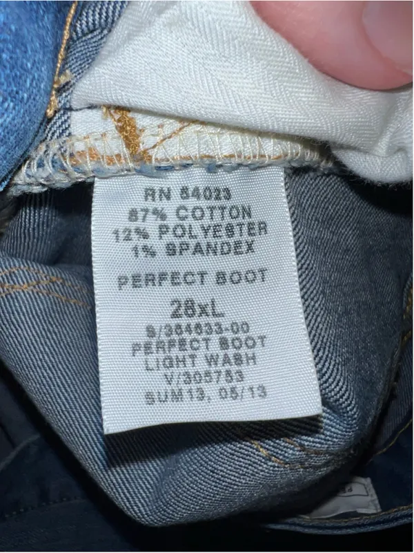 Women's Gap 1969 Perfect Boot Cut Jeans Blue Size 28XL - Image 8