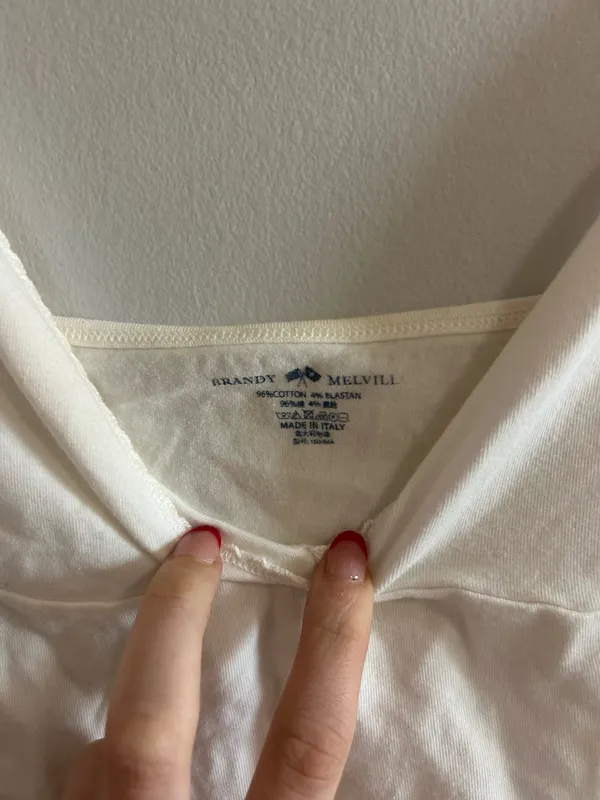 brandy melville amara tank white - Image 2