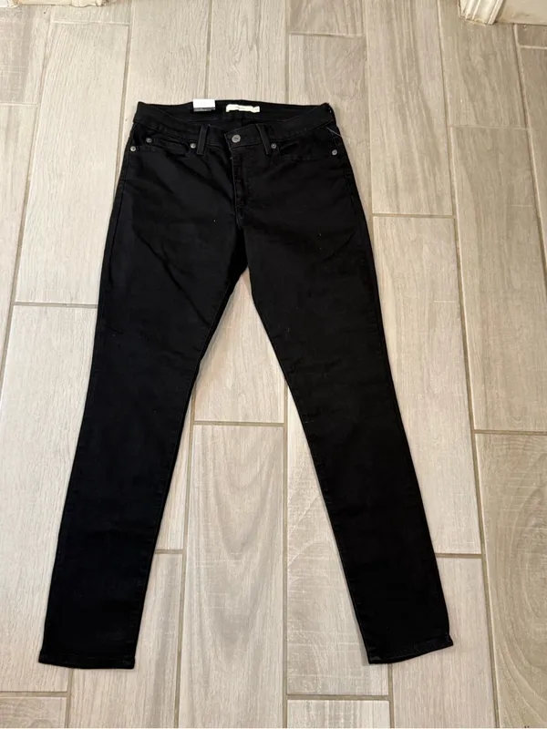 Levi's Black High-Rise Skinny Jeans for Women - Image 3