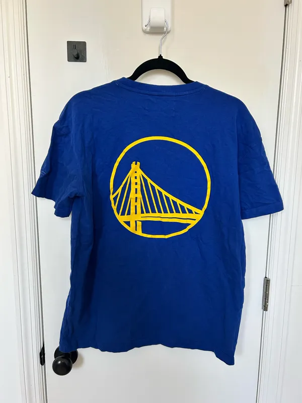 Blue Golden State Warriors Tee Size M - Image 2