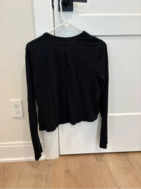 Pilcro by Anthropologie Seamed Top Size Large - Image 5