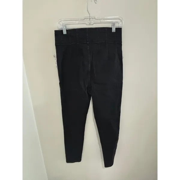Free People We The‎ Free High Rise Skinny Jeans Dark Shadows Black Size 30 - Image 9