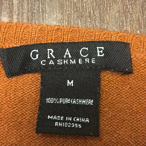 Grace Cashmere Women's Brown Sweatshirt 100% puré cashmere - Image 3
