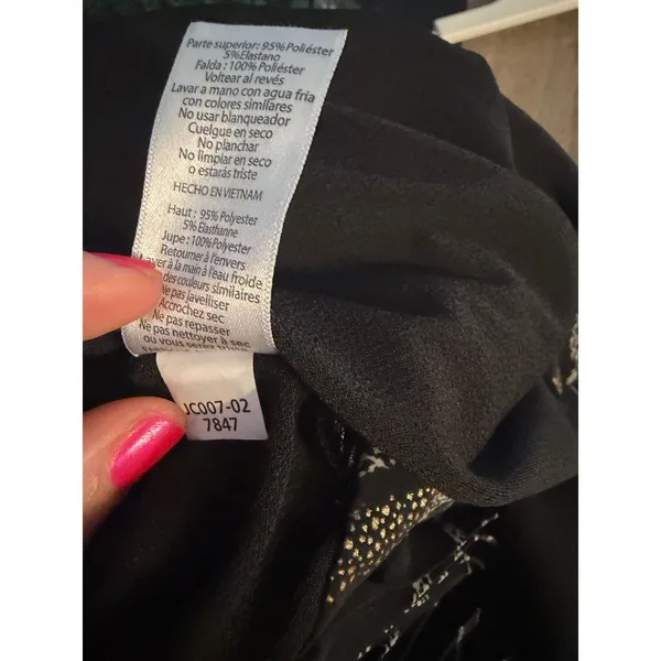 LuLaRoe DeAnne Maxi Dress Medium Metallic‎ Pleated Wrap Dress Long Sleeve NEW - Image 9