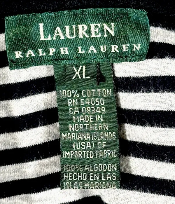 Lauren Ralph Lauren Womens XL Black Cotton Hooded Jacket Full Zip Snap Y2K - Image 7