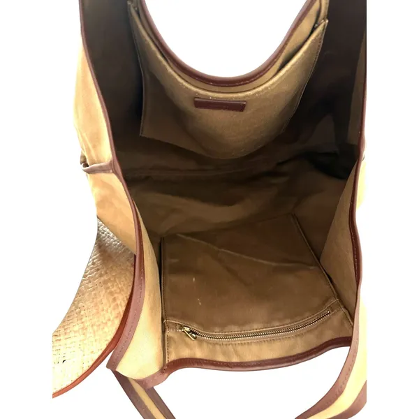 A.P.C. Harper Shopper Canvas Tote Bag Brown - Image 4