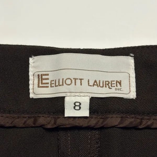 Elliott Lauren Wide Leg Trousers Women 8 Brown Professional Workwear Pants - Image 8