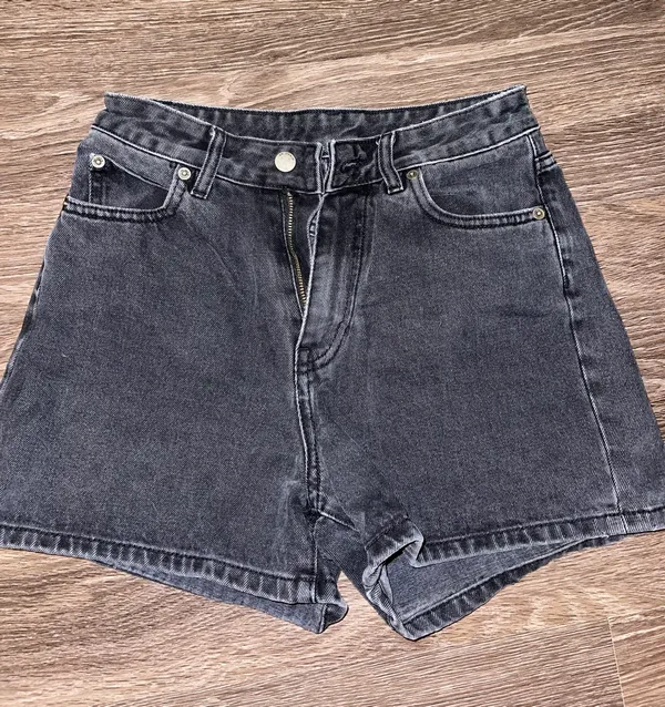 Dr. Denim Black Denim Shorts - Image 2