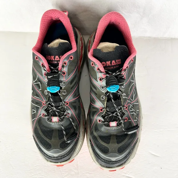 Hoka One One Women's Stinson ATR Trail Running Shoe Size 7 Hiking Gray Red - Image 4