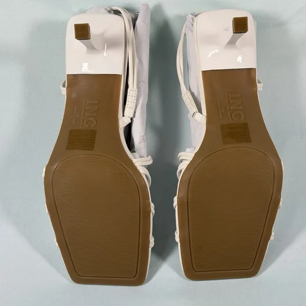 I.N.C. International‎ Concepts Size-9.5 M Women's Nahari Dress Sandals White - Image 5