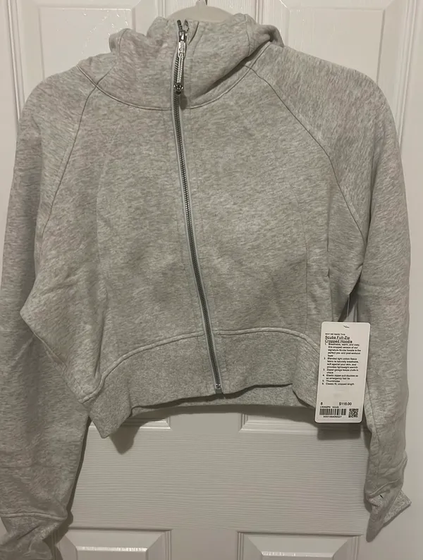 Lululemon Scuba Full-Zip Hoodie Gray - Image 2
