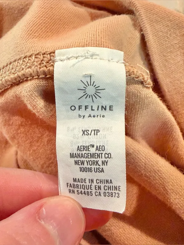 Aerie Offline OG Original High Rise Leggings 27” Pink Tie Dye Extra Small XS - Image 5