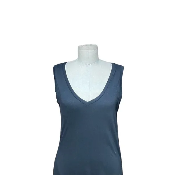 N:Philanthropy Bessie Maxi Dress Sleeveless Slit Draped Jersey‎ Black Size Small - Image 4
