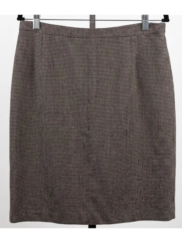 Briggs New York Vintage Houndstooth Straight Pencil Skirt Wool Blend Size 14 - Image 2