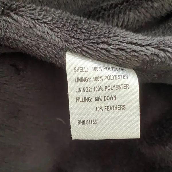 Calvin Klein Women’s Black Hooded Down Puffer Jacket 60/40 Fill - Flaw - size XL - Image 9