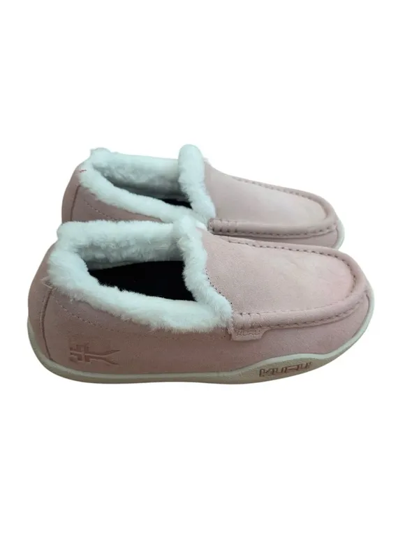 Kuru Loft indoor/outdoor moccasin in Soft pink/vanilla 6.5 - Image 4