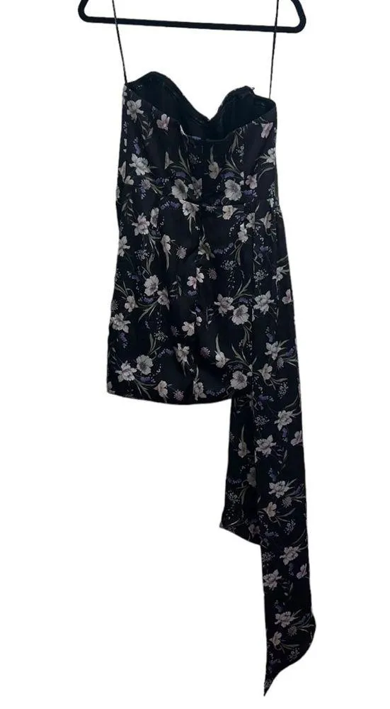 NEW NWT Katie May Chasing Dawn Strapless Dress In Midnight Floral Print - Image 8