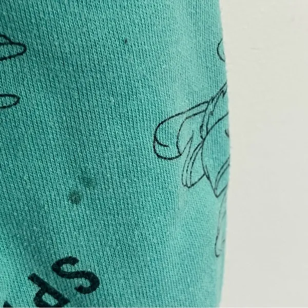 Space Jam Hoodie All Over Print Tune‎ Squad Teal Womens Size Small Basketball - Image 3