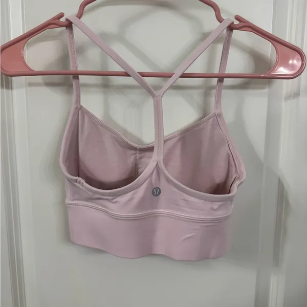 Lululemon Light Pink Strappy Sports Bra - Image 2