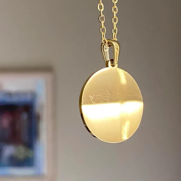 Handmade fully gold stainless steel celestial whimsical vintage moon necklace🌟 - Image 6