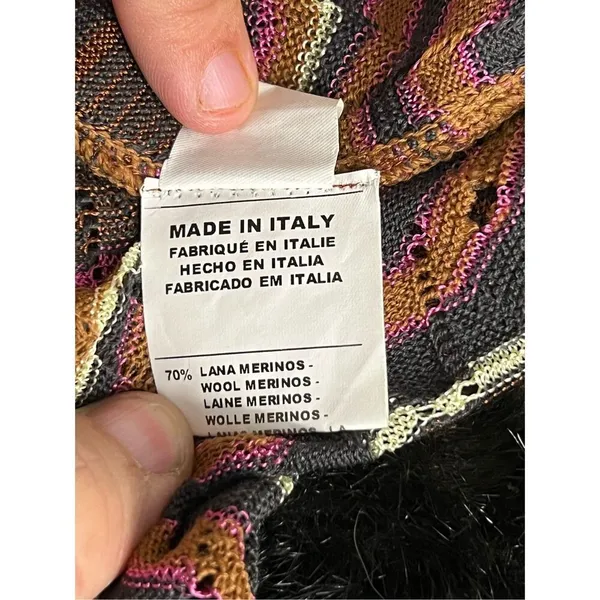 M Missoni zig zag wool blend boho sundress 40 4 - Image 11