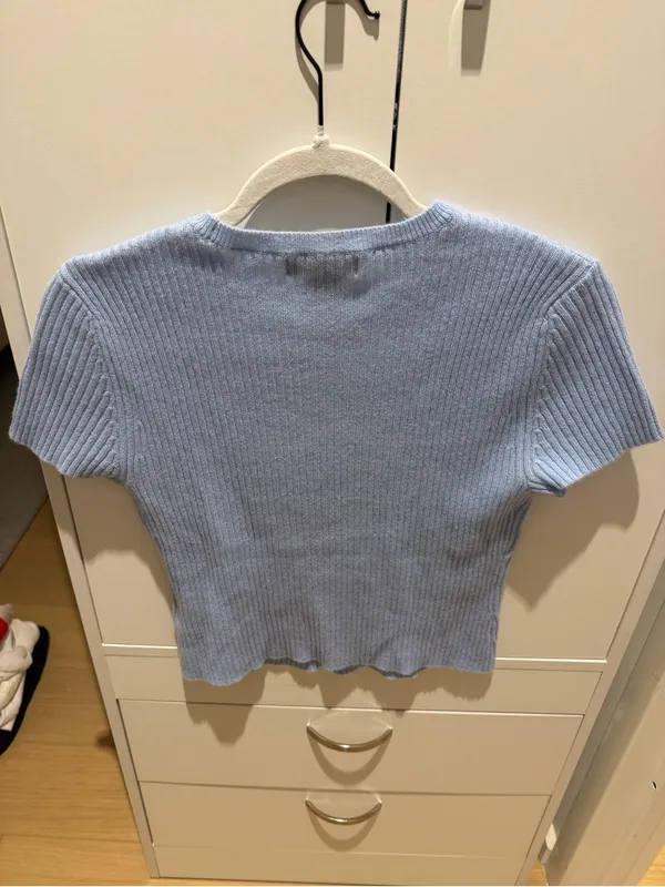 House of Harlow 1960 Light Blue Crew Neck Sweater - Image 7