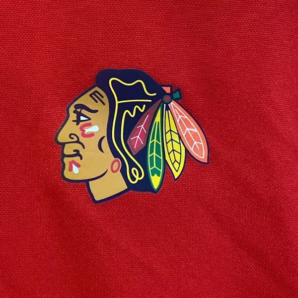 Majestic Chicago Blackhawks red zip-up pullover - Image 3