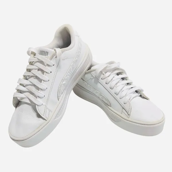 Puma Platform V3 Rose Embroidered Pop Up Sneakers size 8 - Image 7