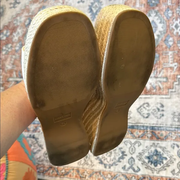 Altar'd State Cream Espadrille Platform Shoes size 9 - Image 7