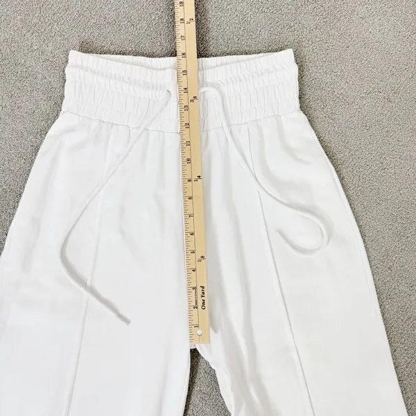 ASOS Collusion 90s Dad Wide Leg Jogger Pants White‎ 6 High Waist Front Seam - Image 11