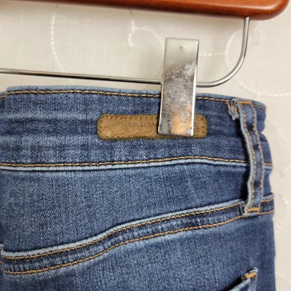 Articles of Society Womens Jeans Size 25 Blue Cropped Mid Rise Skinny Fit Button - Image 3
