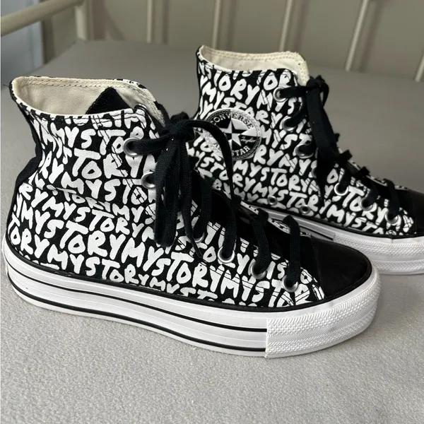 Converse Chuck Taylor All Star Platform My Story Print W 6.5 - Image 4