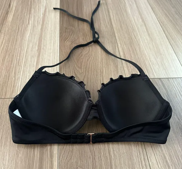 Black Bikini Set Shade & Shore ruffle pushup - Image 3
