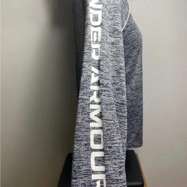 Under Armour Gray Hoodie Sweatshirt - Image 5