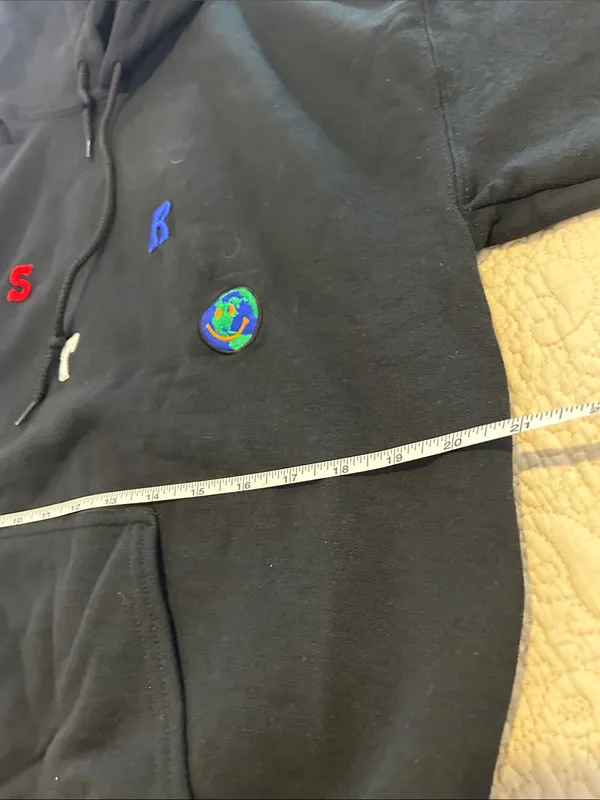 Astroworld Black Hoodie with Embroidered Letters - Image 7