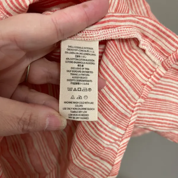 FREE PEOPLE Women’s Top‎ Hello There Relaxed Stylish Red/Orange Size Med - Image 6