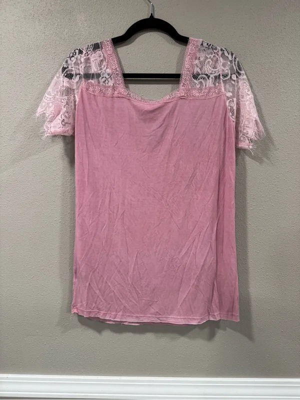 POL Lace Trim Top - Image 4