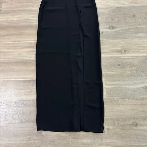 Amanda Uprichard X Revolve Strapless Puzzle Black Gown Dress Women Size Small - Image 4