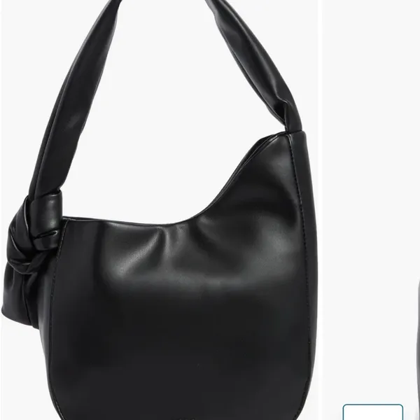 BCBG Black Knot Strap Hobo Shoulder Bag NWT - Image 2