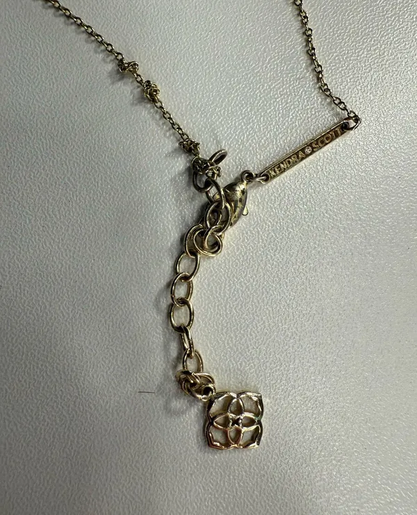 Kendra Scott Necklace Gold black heart - Image 2