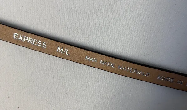 Express Texture Leather Thin Belt - Image 6